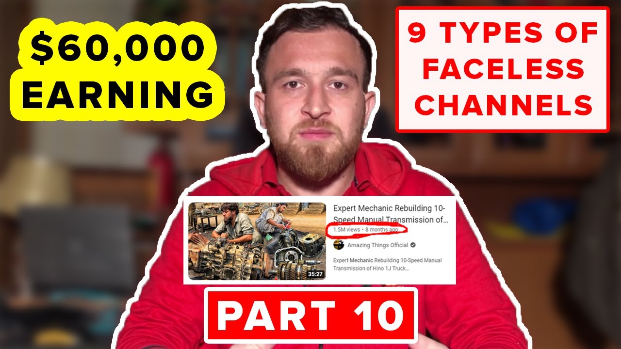 Various Types of Faceless YouTube Channels , Part 10