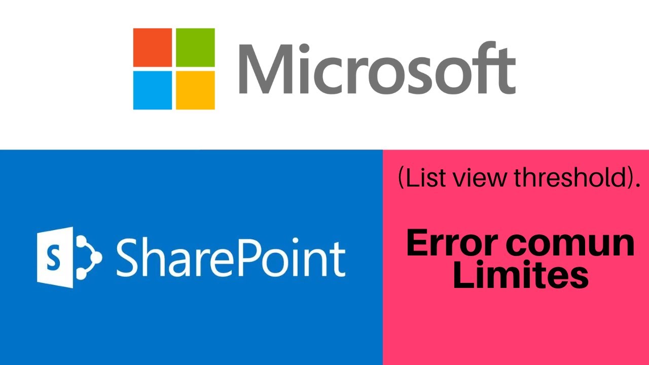 Recomendaciones de Limites para MicroSoft SharePoint  - (List view threshold).