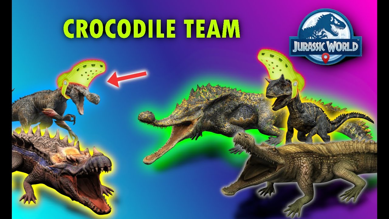 How STRONG Is The Crocodile Family?! || Jurassic World Alive (Weird Team Combo)