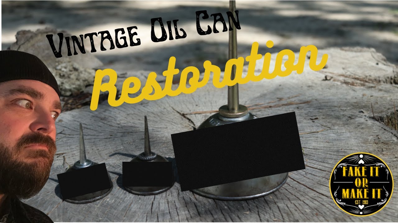 VINTAGE OIL CAN RESTORATION (YOU WONT BELIEVE HOW THEY TURNED OUT!)