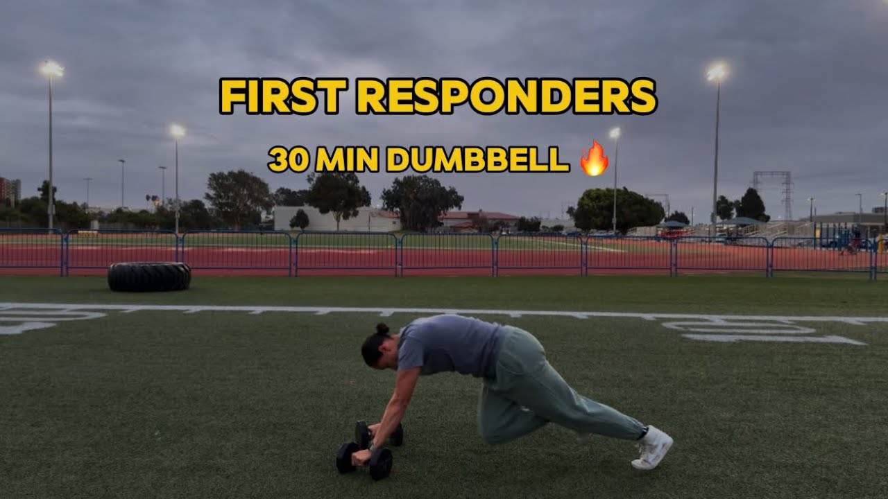 🚨 FIRST RESPONDER WORKOUT | 30-MIN DUMBBELL HIIT | WOMEN'S FAT BURNER | TACTICAL FITNESS 💪