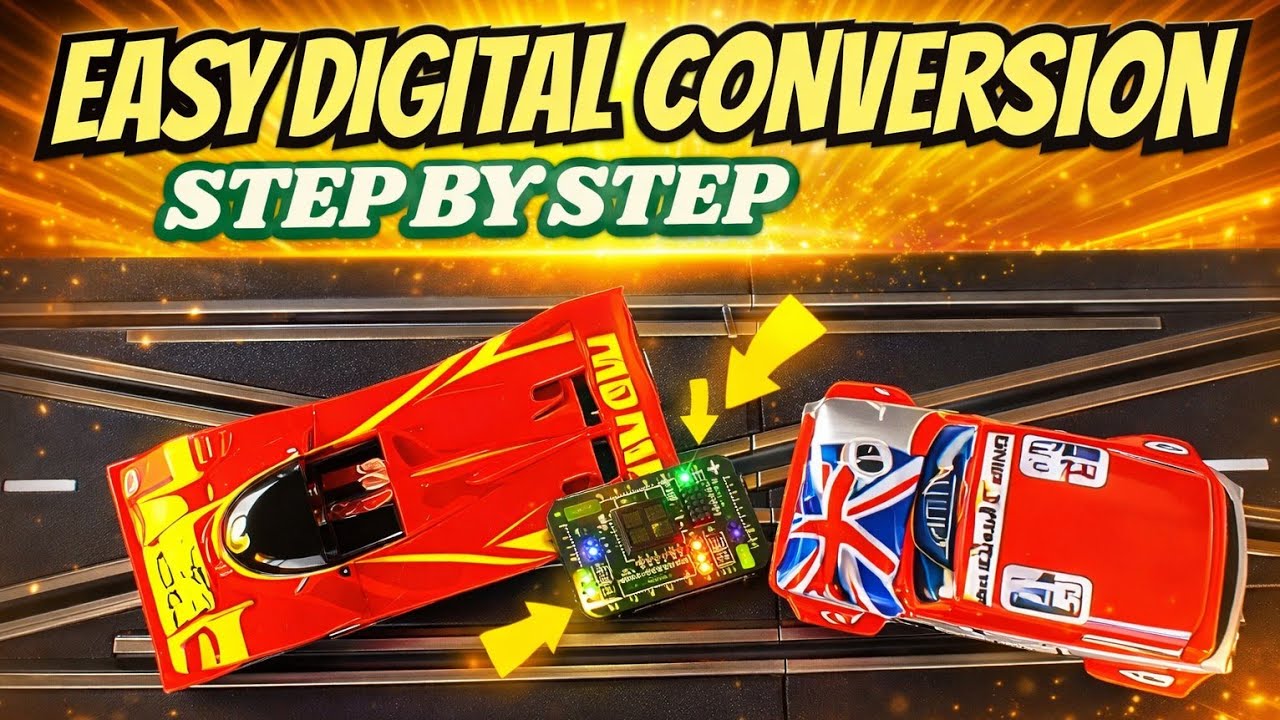 Easy step by step REVOSLOT digital slot car conversion 