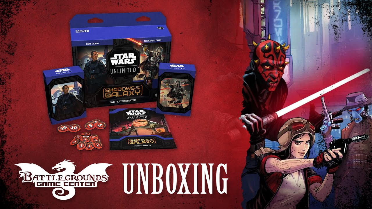 Star Wars: Unlimited - Shadows of the Galaxy - Two-Player Starter Set - Unboxing