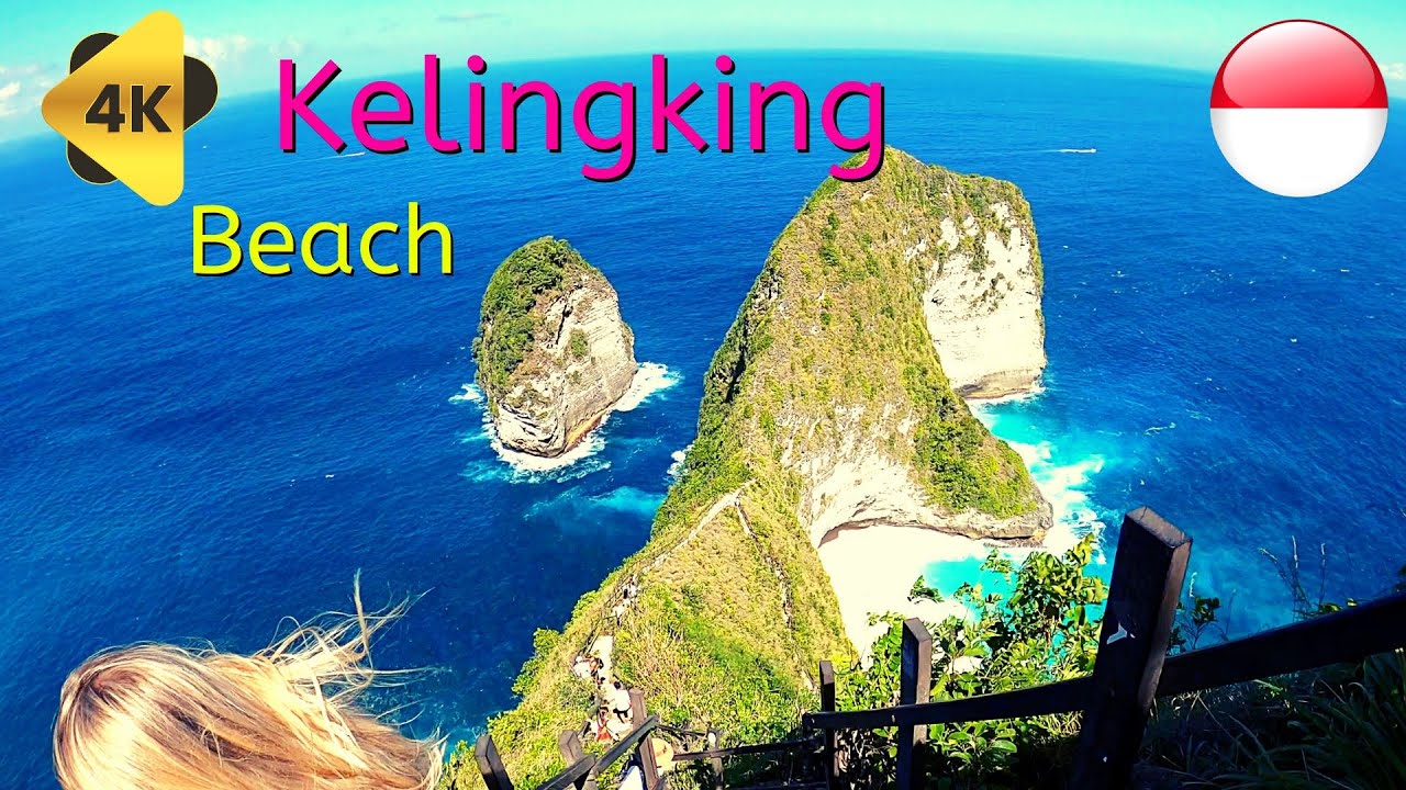 Kelingking Beach Walk & Tredding Tour, Nusa Penida Island Bali Indonesia, June 2023 [ Indonesia 4K ]
