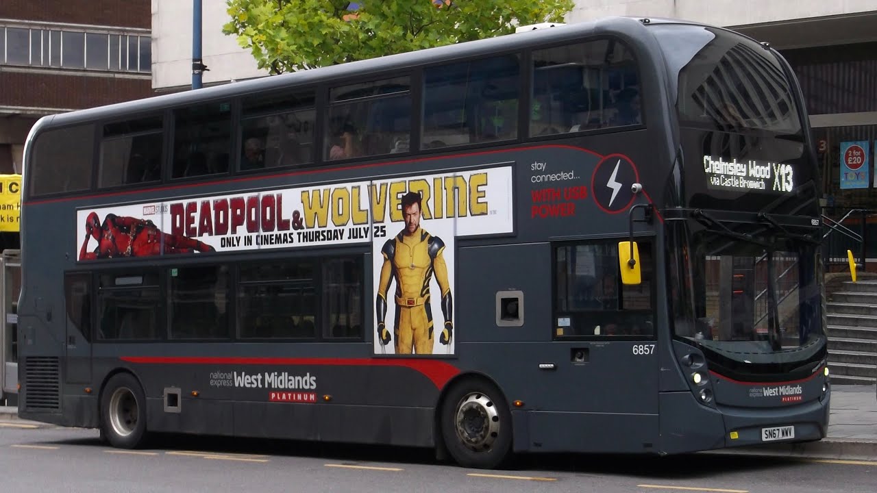 Full Route Visual: Birmingham - Chelmsley Wood (X13)