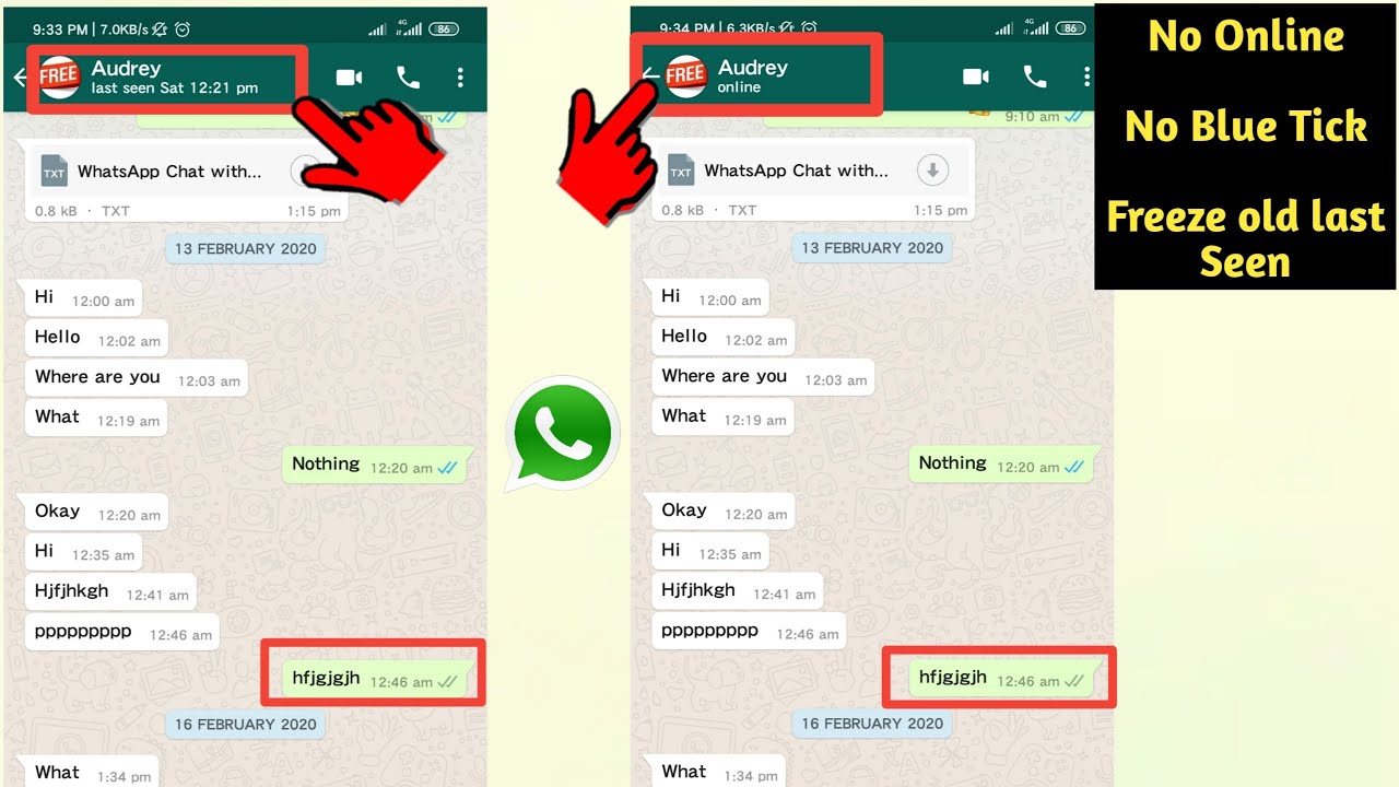 Показывать только старые данные о последнем посещении в WhatsApp | Заморозить данные о последнем ...