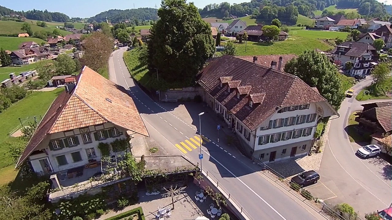 Flugaufnahmen über dem Emmental
