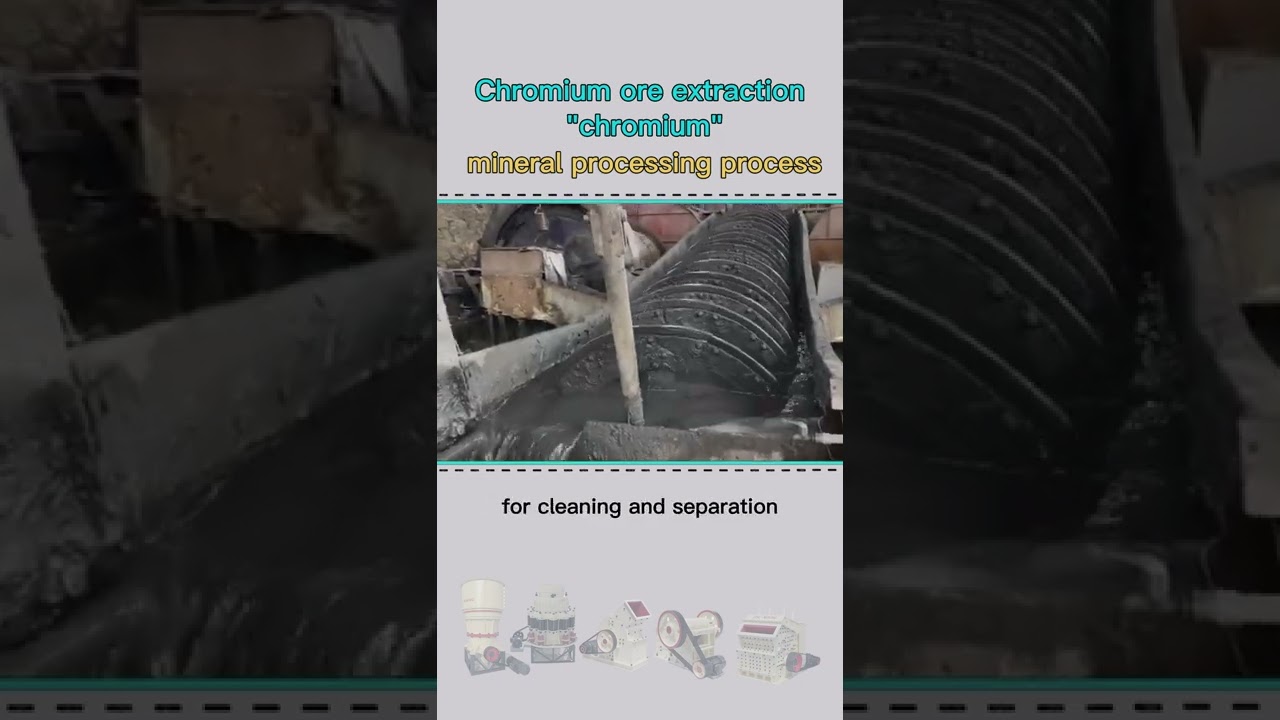 What is the process flow of chrome ore refining 