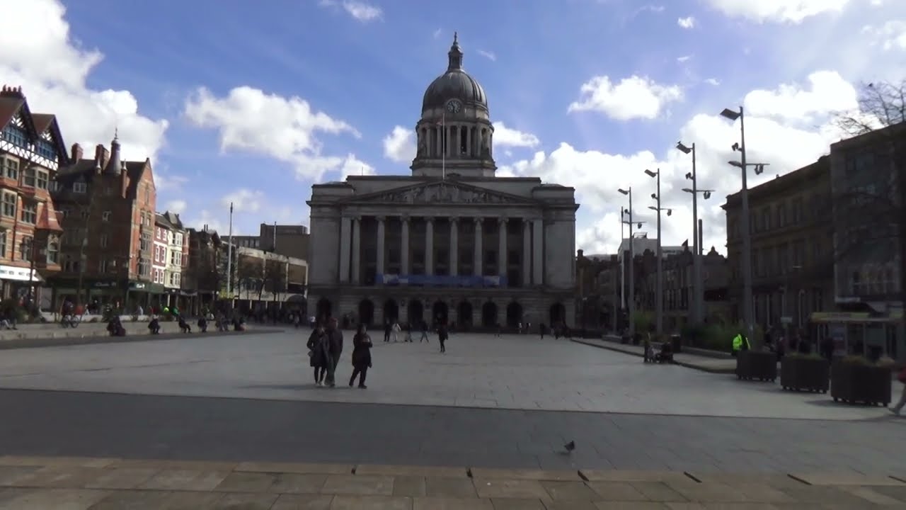 Nottingham city centre town hall.