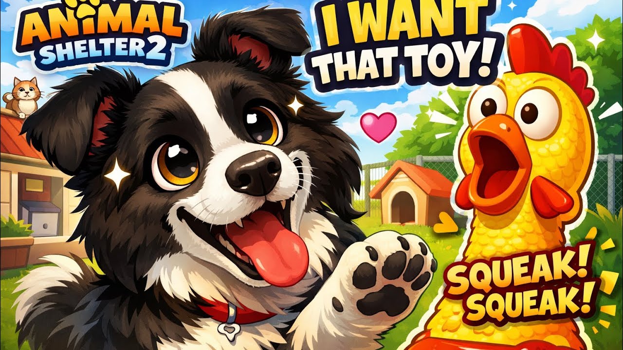 Bella the Border Collie Really Wants a Squeaky Chicken🐔