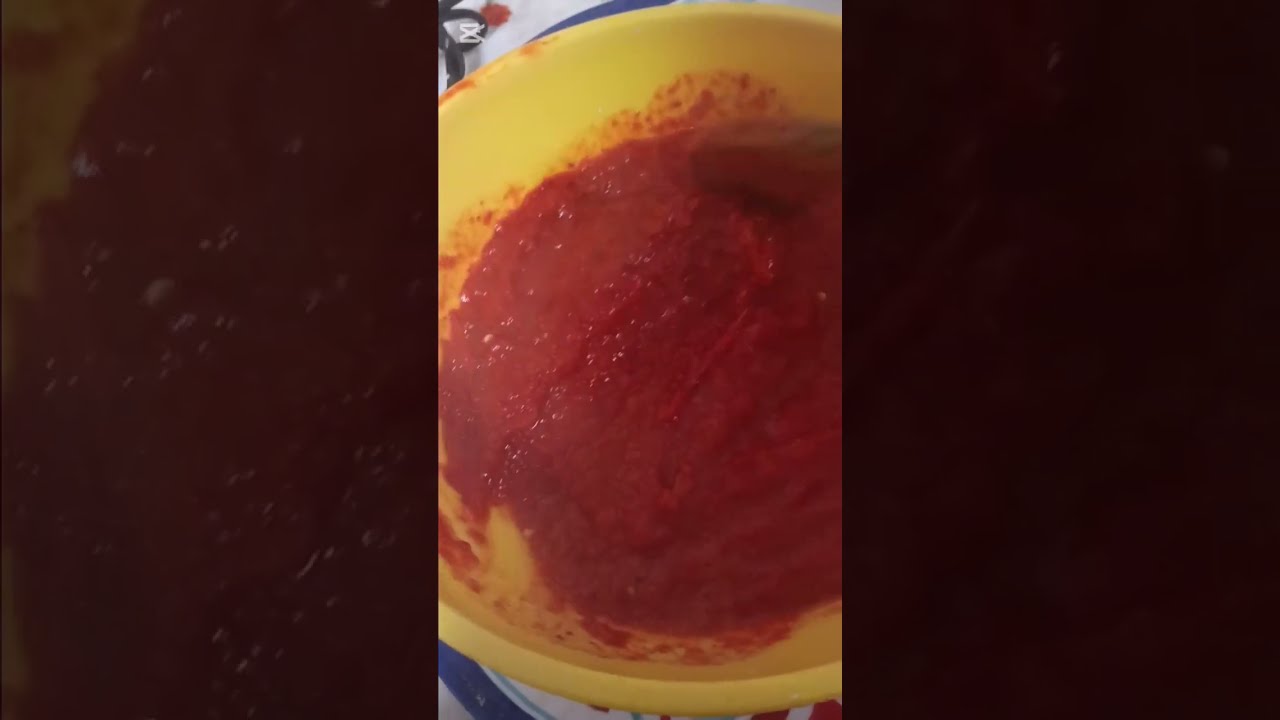PURÉE DE POIVRON...POUR LA CONSERVATION 
