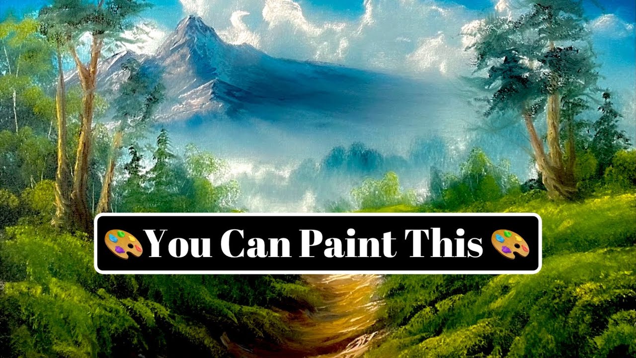 A Mountain Landscape That You Can Paint 🎨 | Oil | Paintings By Justin