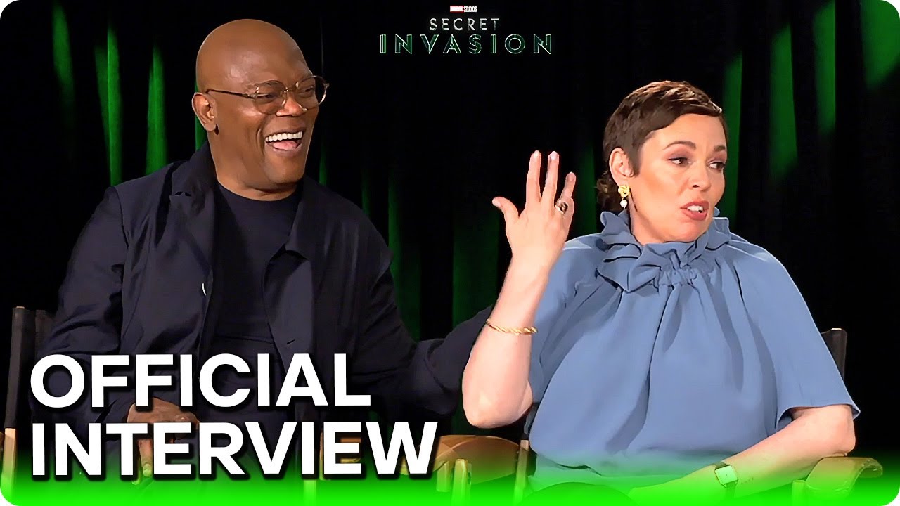 SECRET INVASION (2023) Samuel L. Jackson & Olivia Colman Official Interview