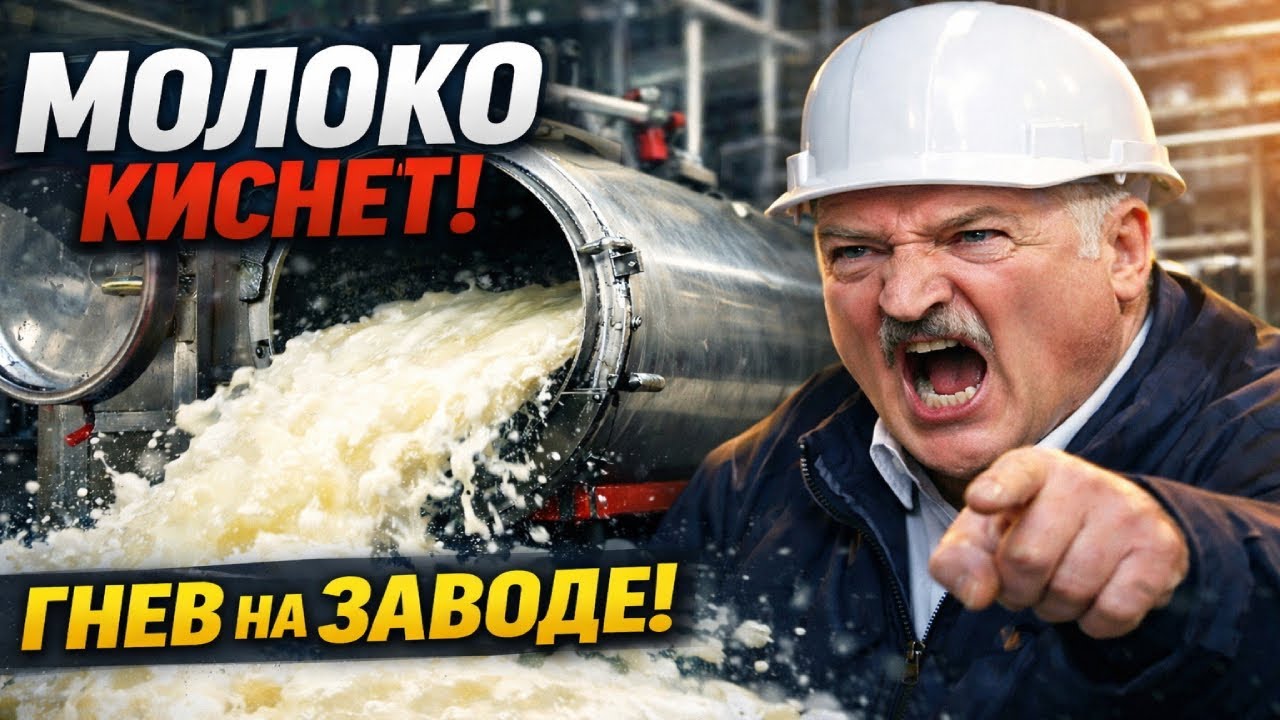 «Молоко киснет тоннами» — Лукашенко на заводе открыл цистерну и был в шоке