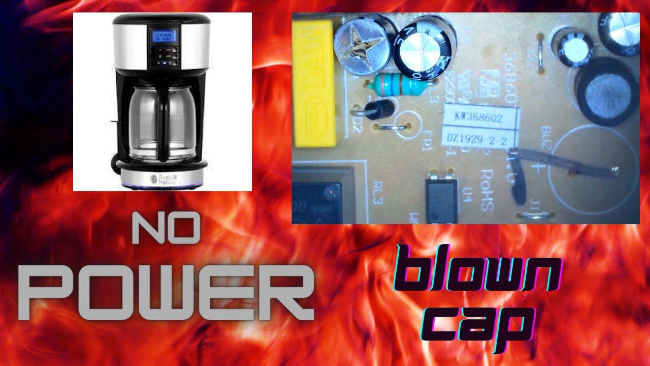 Trying To Fix a Russell Hobbs Coffee Machine With NO POWER
