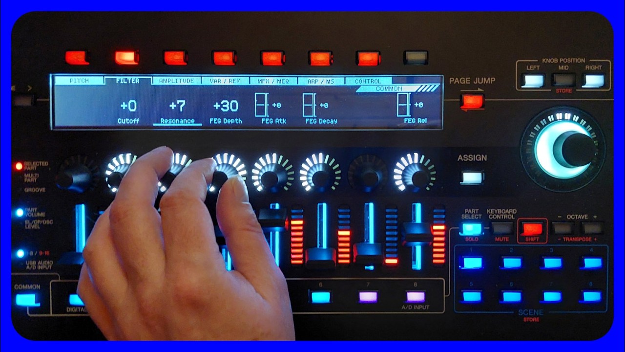 Live EDM with Yamaha Montage M8x - Sad moment