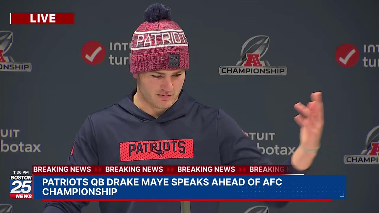 WATCH LIVE: Mike Vrabel speaking before Patriots head to Denver for AFC Championship.