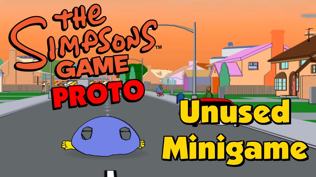 The Simpsons Game Proto - Unused Minigame