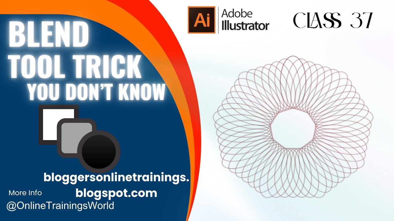 Mind-Blowing Illustrator Blend Tool Tricks You Didn’t Know! (Class 37)