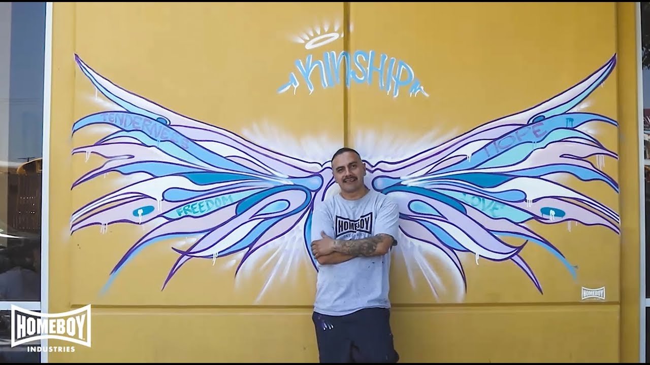 Kinship Wings by Artist, Fabian Debora Homeboy Industries Alum