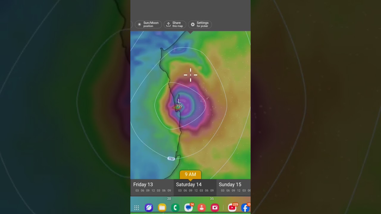 Cyclone Gezani Loop (February 12, 2026) #edit #weather #music