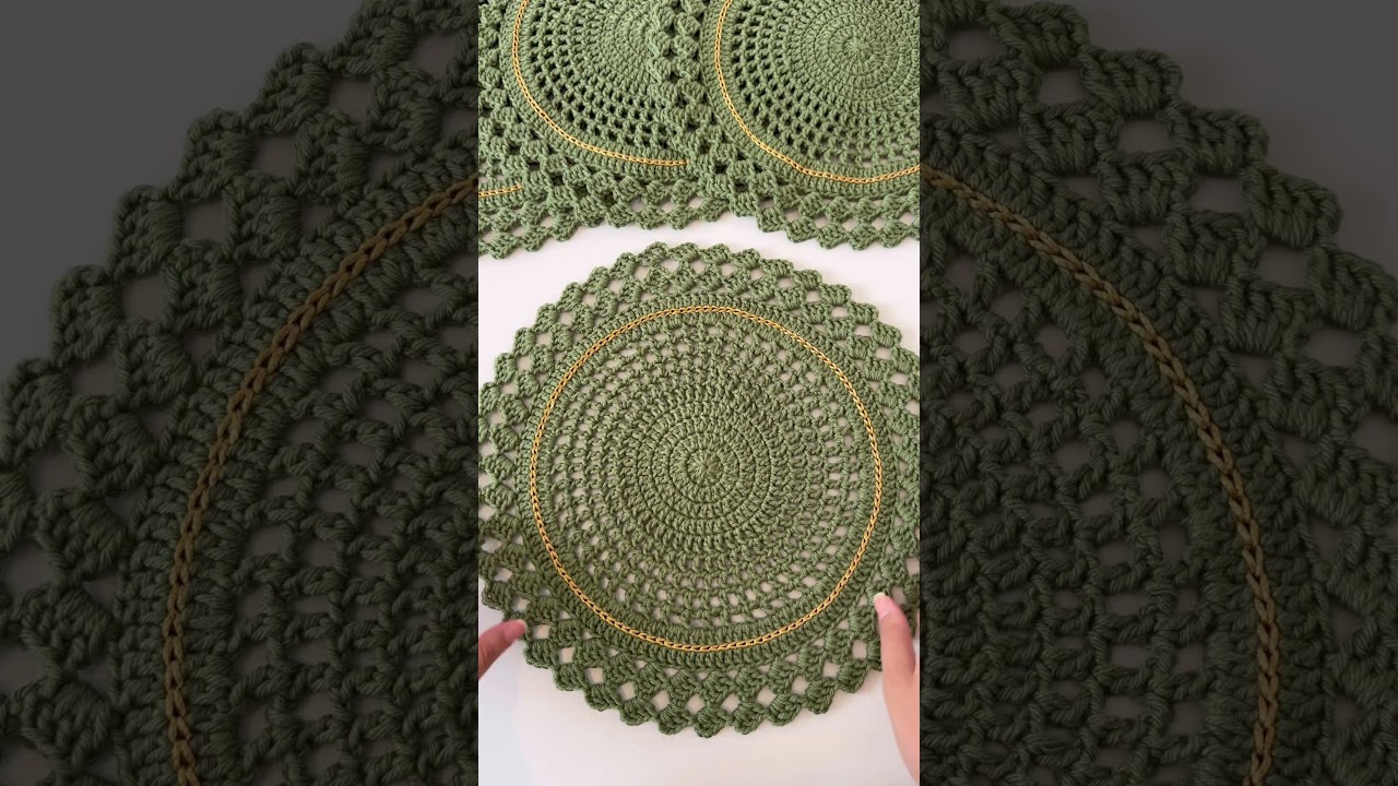 Sousplat de crochê 🧶