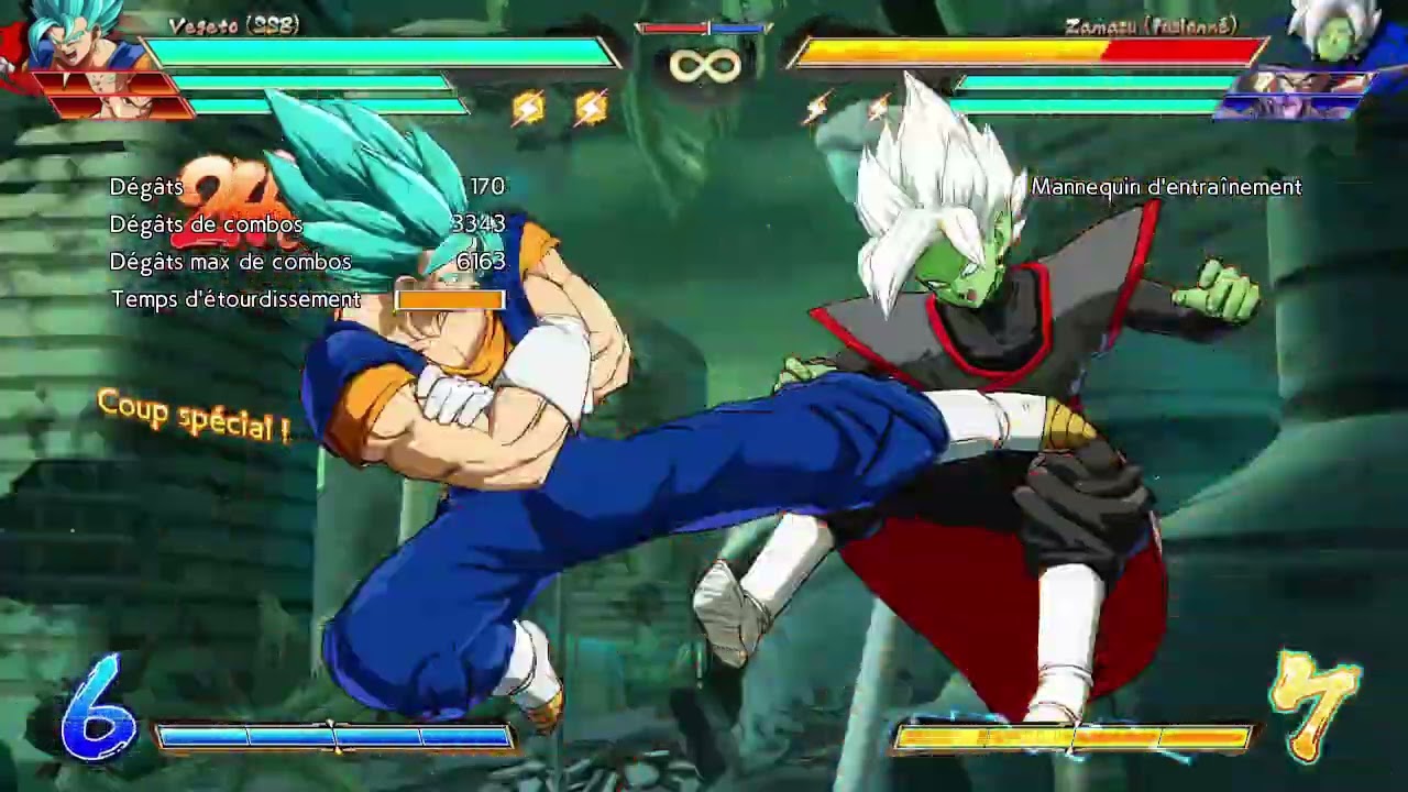 Vegito & Gohan crazy combos together 