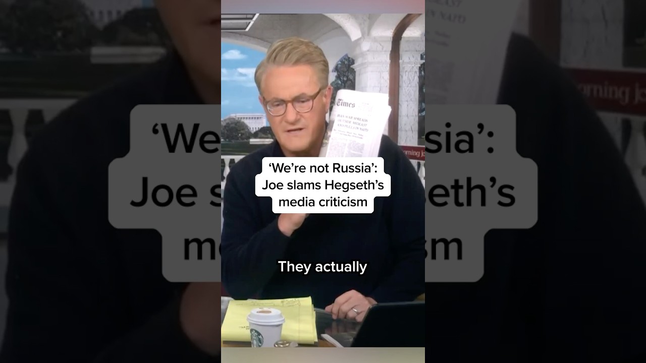 &lsquo;We&rsquo;re not Russia': Joe slams Hegseth&rsquo;s media criticism