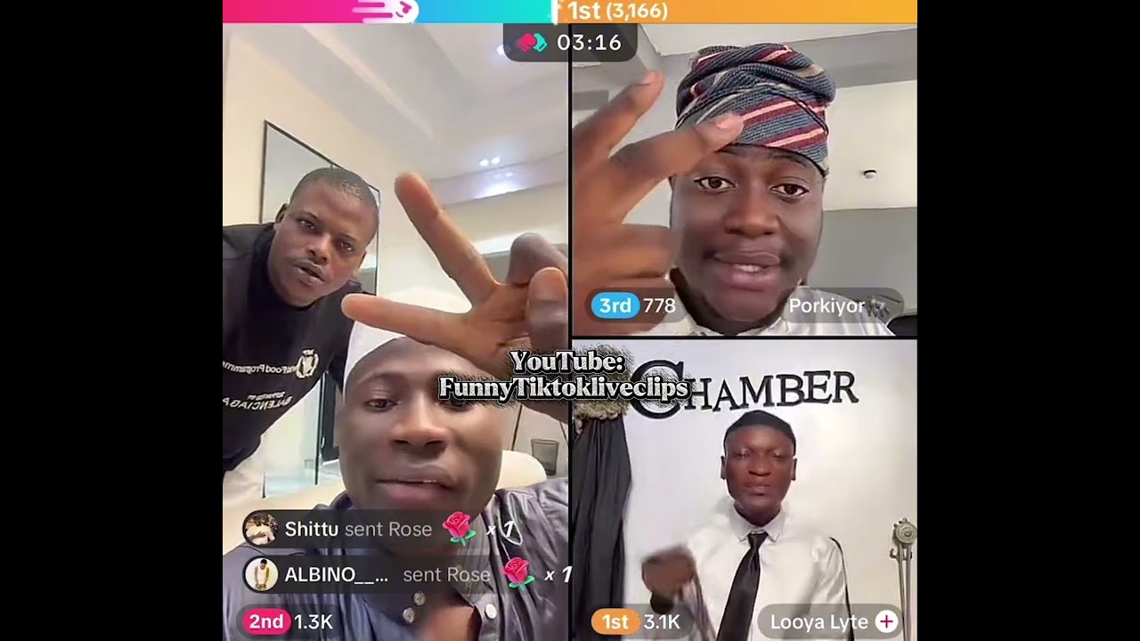 Day 1 fasting don begin on TikTok live with Matta, Porkiyor and LOYA Lyte na correct funny squad 🤣