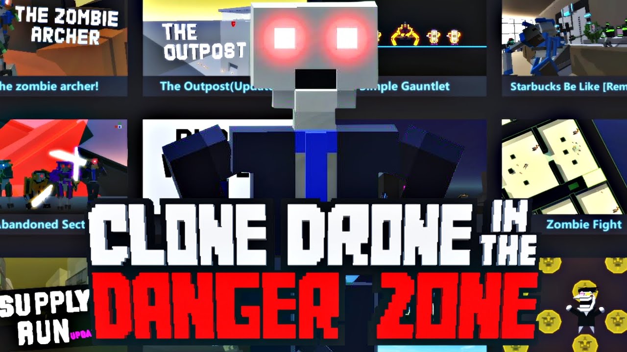 WORKSHOP ADVENTURES | Clone Drone in the Danger Zone - NO COMMENTARY