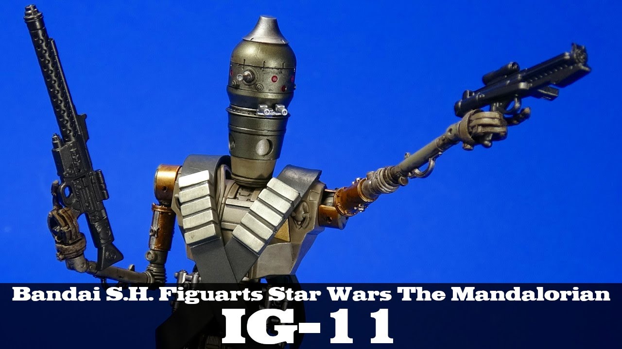 S.H. Figuarts IG-11 Mandalorian Star Wars Disney Plus Bandai Action Figure Review