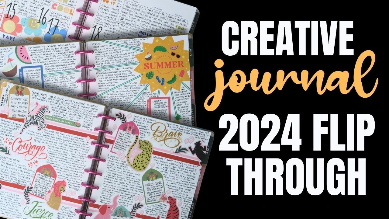 Creative Journal Flip Through 2024 - After the Pen in my Happy Planner