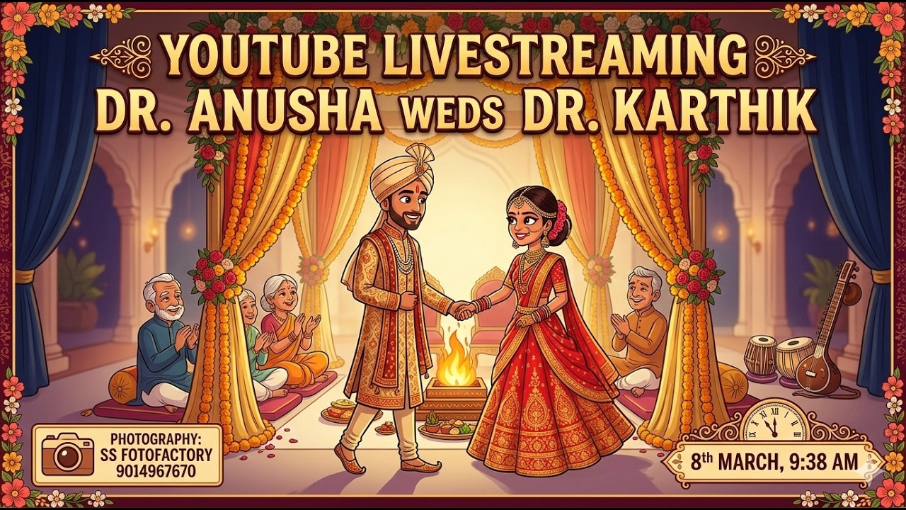 Dr. Anusha💕Dr. Karthik || Wedding Live 🛑 || #MNCL #ShubamconvenstionHall #mncl || 06-03-2026