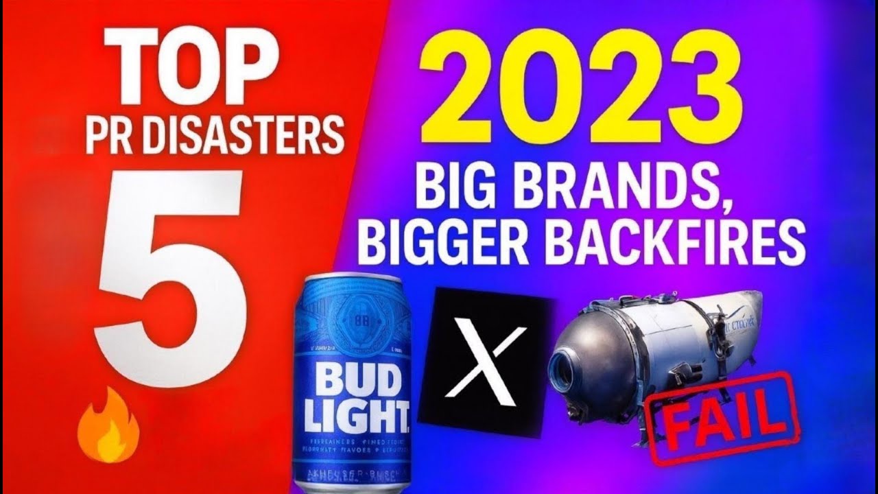 Top 5 PR Disasters of 2023: Big Brands, Bigger Backfires.