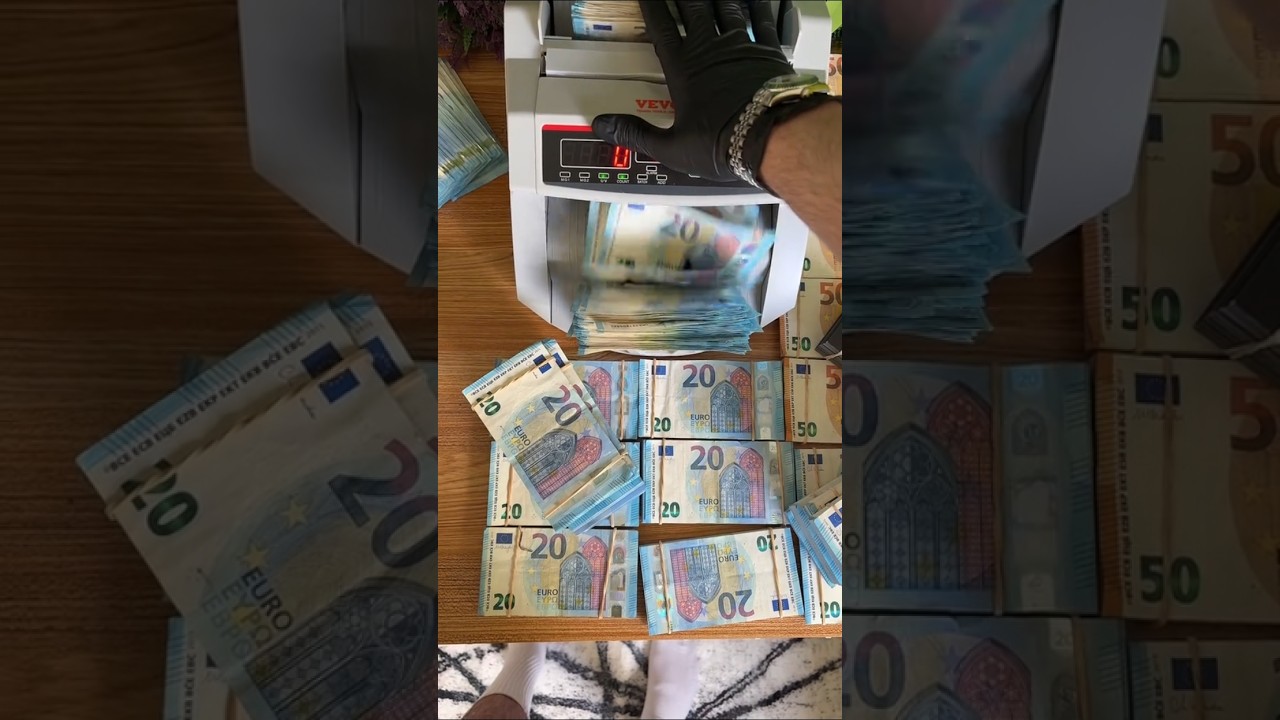 Real Euro Counting #millionaire #cash #dollar #cash #euro