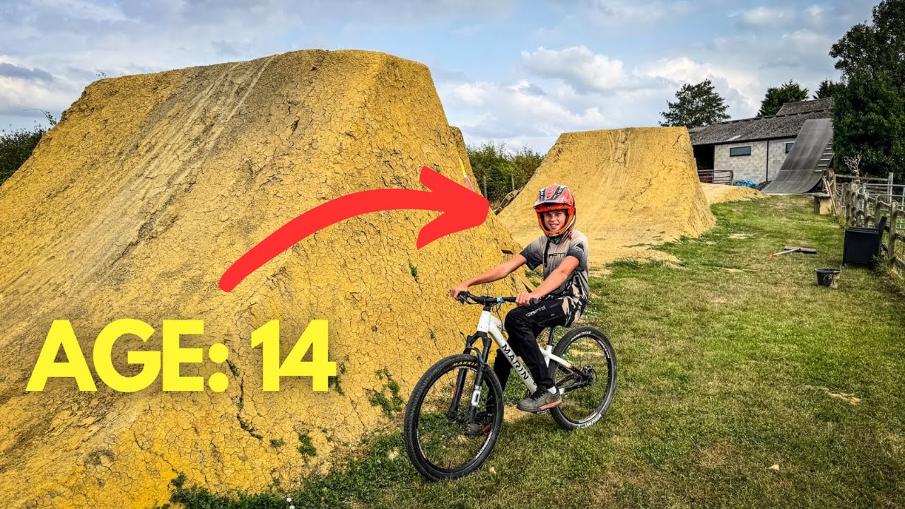 BIG CRASH RIDING MY BACKYARD DIRT JUMPS!!