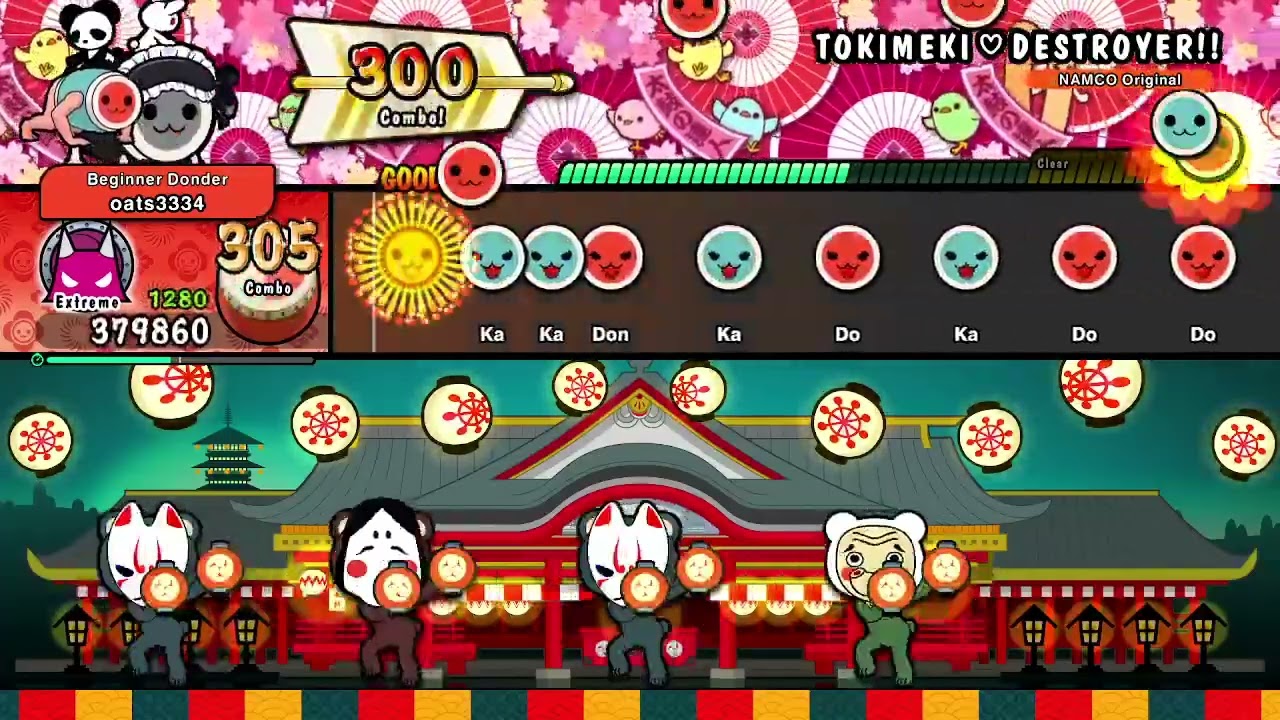 Taiko no Tatsujin: The Drum Master! TOKIMEKI♡DESTROYER!! Full combo