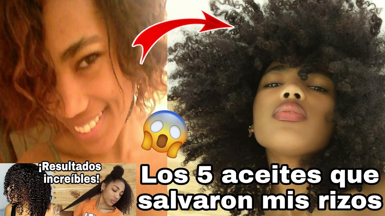 LOS 5 ACEITES QUE SALVARON MIS RIZOS 😱| ACEITES PARA EL PELO AFRO RIZADO NATURAL |Rachell Santos