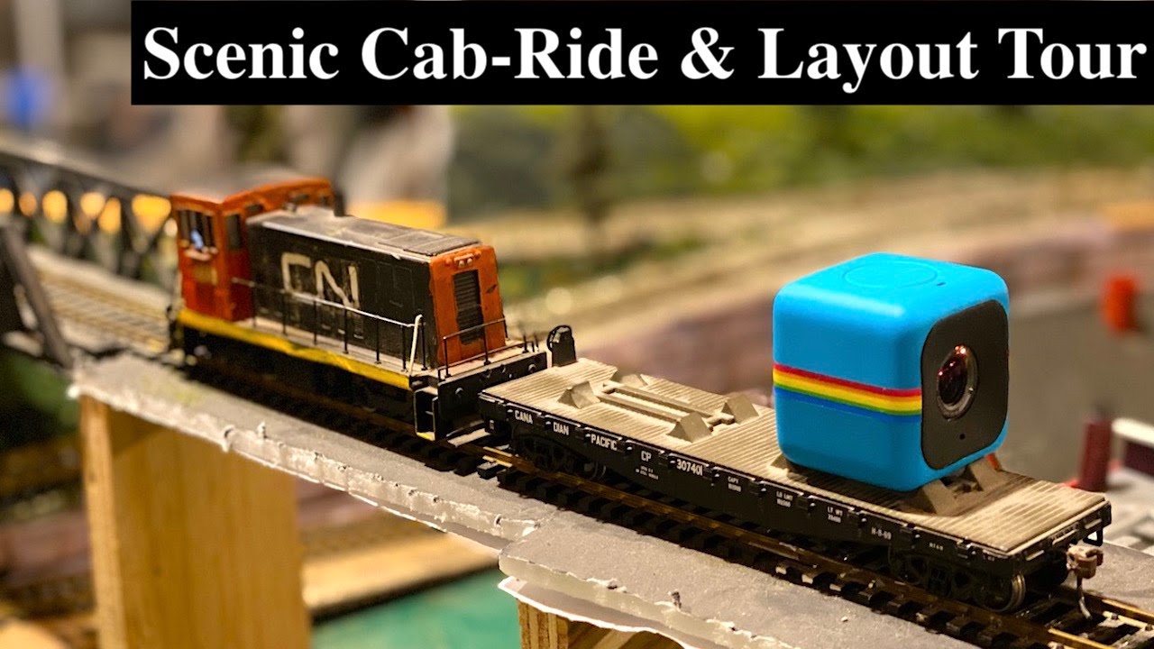 Scenic Cab-Ride - Train Trip Tour Around The Layout (Ho Scale)