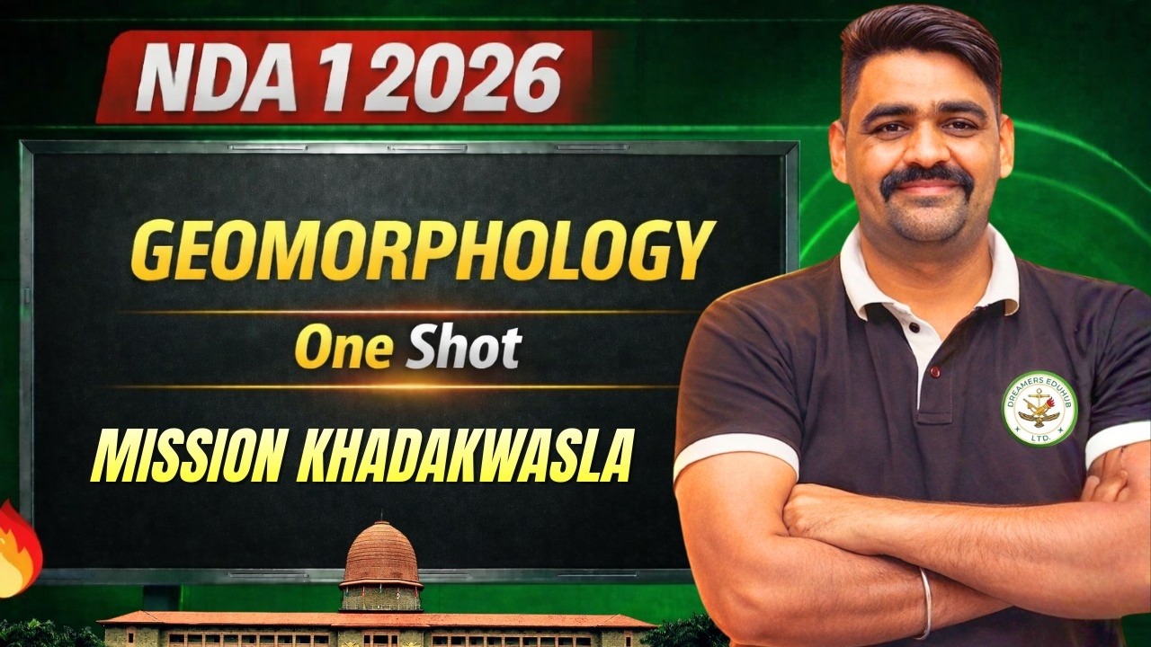 NDA 1 2026 | Geomorphology One Shot | Geography By Abhinav Sir |