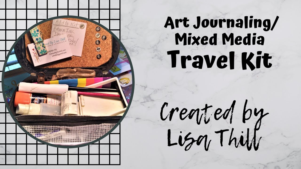 My Art Journaling Mixed Media Travel kit