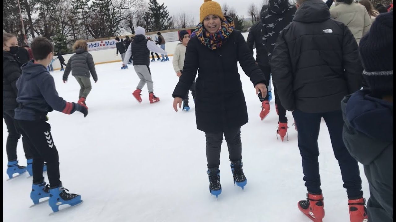 Première fois à la patinoire ALTKIRCH ⛸Visite Grotte Aux Lucioles 👍التزحلق على الجليد⛸ ولأول مر