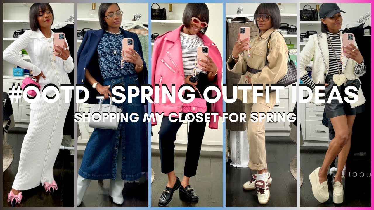 SHOPPING MY CLOSET FOR SPRING - #OOTD | AWED BY MONICA