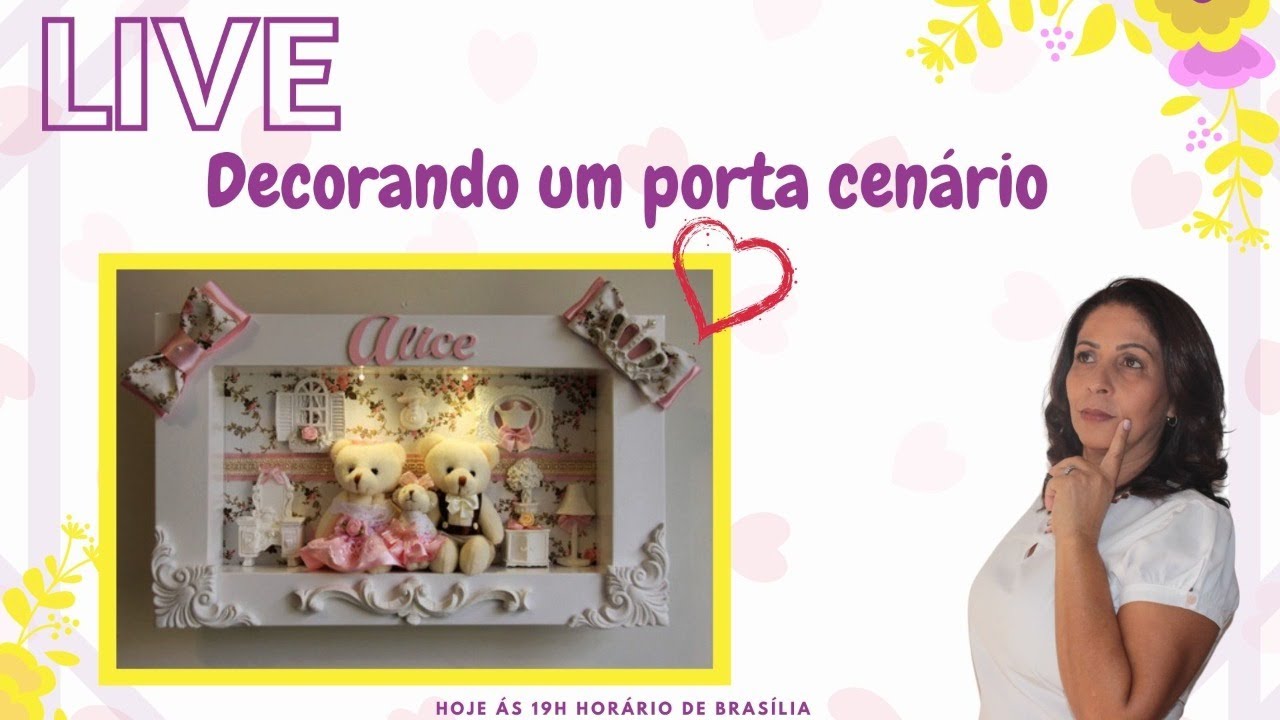 Decorando um porta cenário