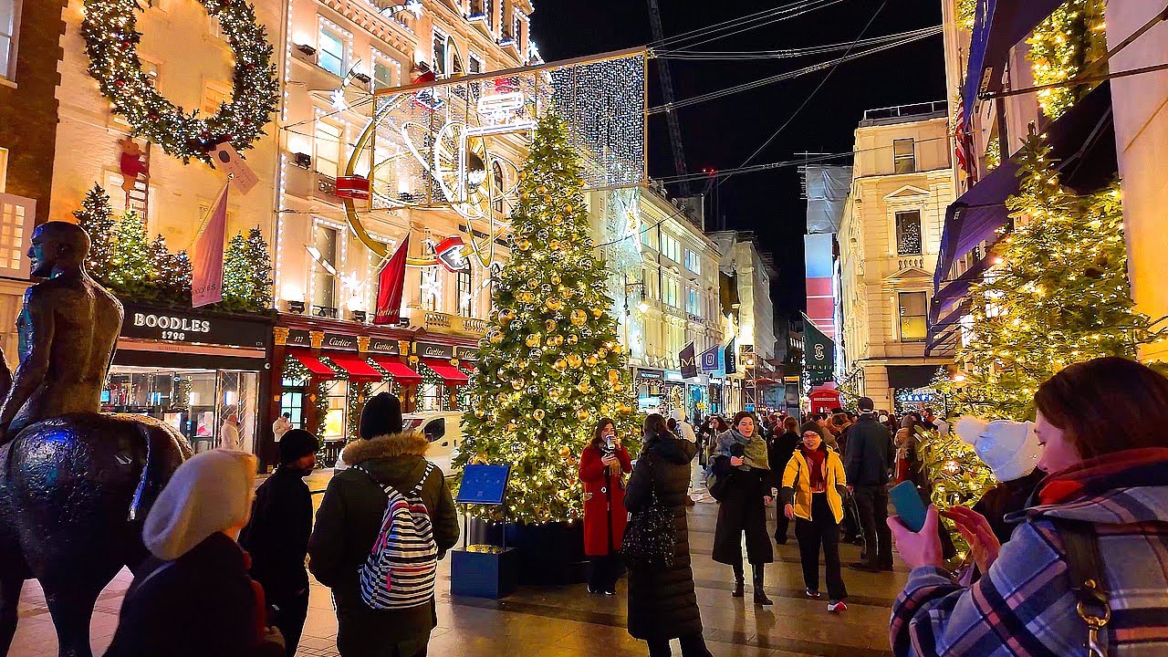 🎅2024 MAYFAIR CHRISTMAS LIGHTS & DECORATIONS - ✨🎄4K LONDON CHRISTMAS LIGHTS WALK