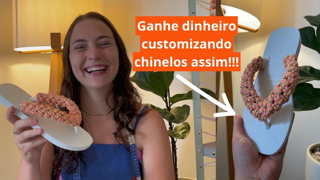 Ganhe Dinheiro CUSTOMIZANDO Chinelos Assim!!!