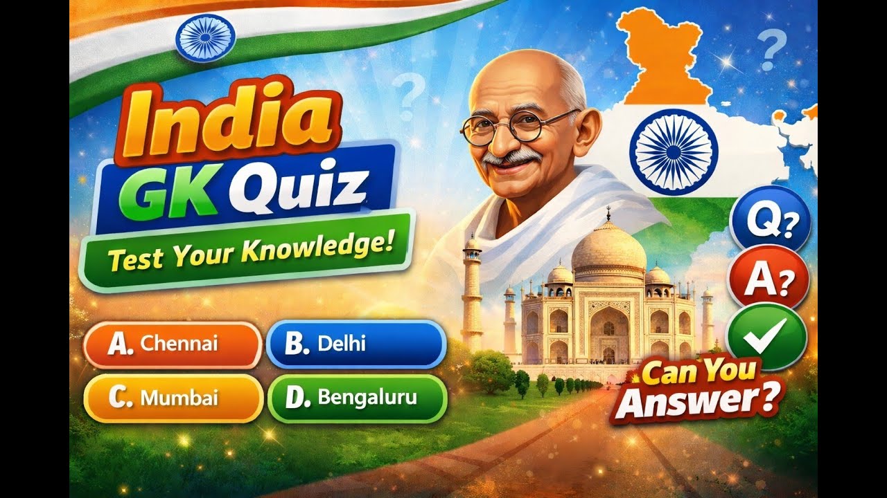 👉 India GK Quiz 🇮🇳 | Can You Answer These Questions? | Series -1 | #IndianGK #GKQuiz