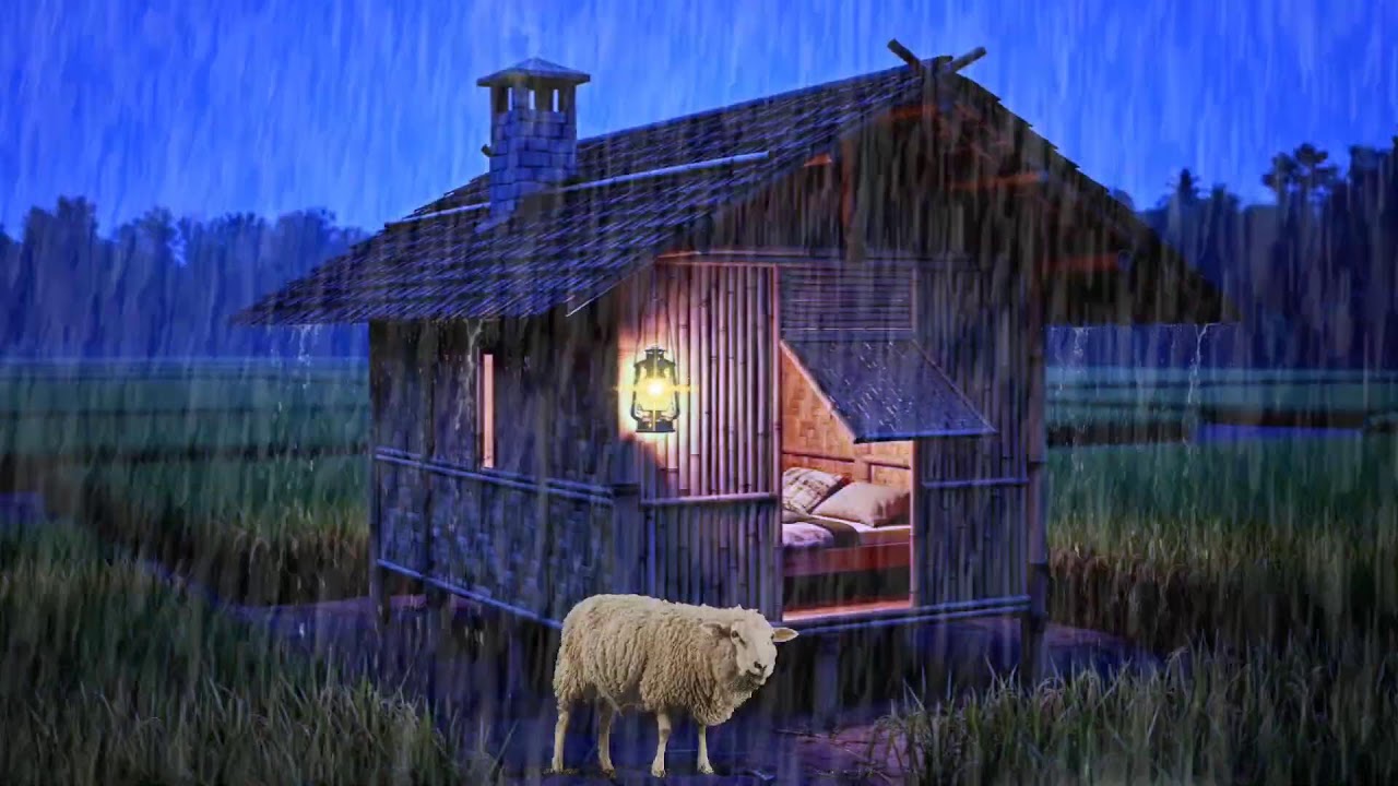 Sleep Faster Tonight in a Cozy Cabin 🪵🌧️ Rain on the Roof | Calm Sounds for Deep Sleep