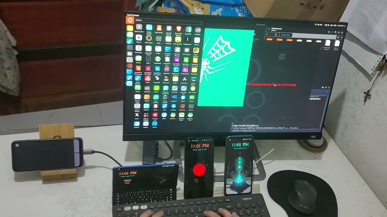 Ubuntu Touch 24.04 Noble Beta | Fairphone 4 on External Display