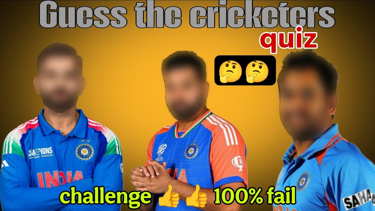 Guess the Indian cricketers|| cricket quiz|| quiz game 